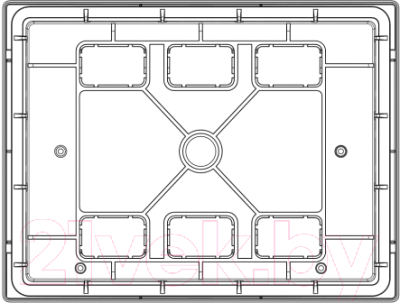 Бокс пластиковый Adal Pano Внутренний 8 / MD9305-B