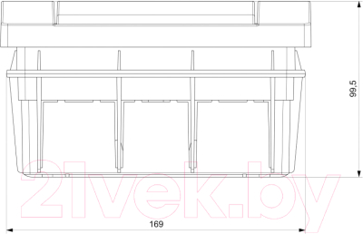 Бокс пластиковый Adal Pano Внутренний 8 / MD9305-B