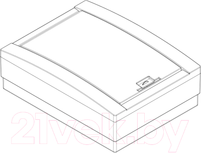 Бокс пластиковый Adal Pano Наружный 12 / MD9306-B