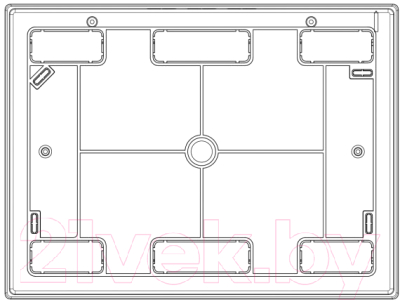 Бокс пластиковый Adal Pano Наружный 12 / MD9306-B