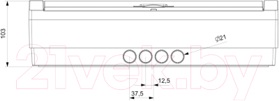Бокс пластиковый Adal Pano Наружный 18 / MD9308-B