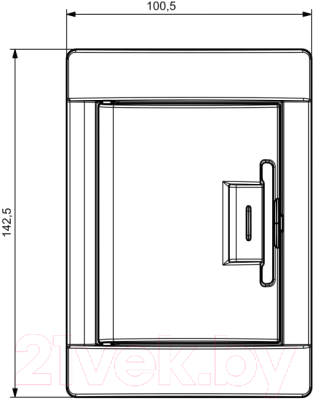 Бокс пластиковый Adal Pano Наружный 2 / MD9314-B