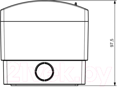 Бокс пластиковый Adal Pano Наружный 2 / MD9314-B