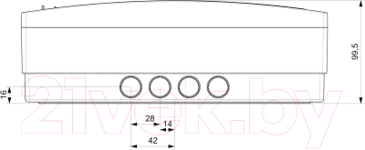 Бокс пластиковый Adal Pano Наружный 36 / MD9312-B