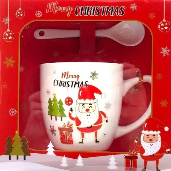 Кружка с ложкой DomiNado AT-1439B - фото