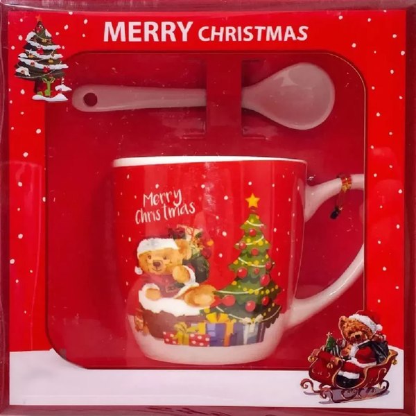 Кружка с ложкой DomiNado AT-1779 - фото