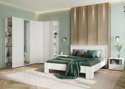 Двуспальная кровать Стендмебель Хелен КР 03 160x200