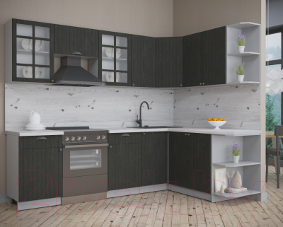 Готовая кухня Интерлиния Берес 1.7x2.6 правая