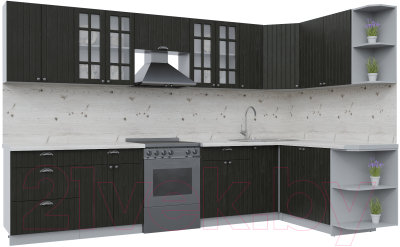 Готовая кухня Интерлиния Берес 1.7x3.3 правая - фото