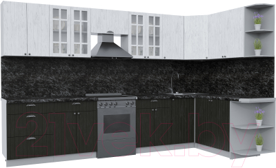 Готовая кухня Интерлиния Берес 1.7x3.4 правая - фото