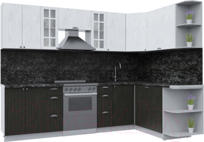 Готовая кухня Интерлиния Берес 1.7x2.8 правая - фото