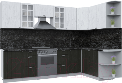 Готовая кухня Интерлиния Берес 1.7x2.9 правая - фото