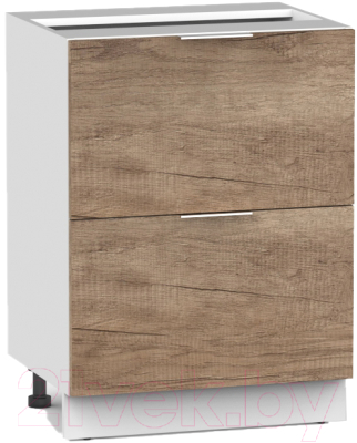 Шкаф-стол кухонный Интермебель Микс Топ ШСР 850-11-500 без столешницы (дуб каньон) - фото