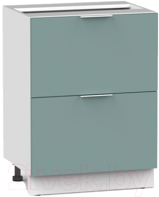 Шкаф-стол кухонный Интермебель Микс Топ ШСР 850-11-500 без столешницы (сумеречный голубой) - фото