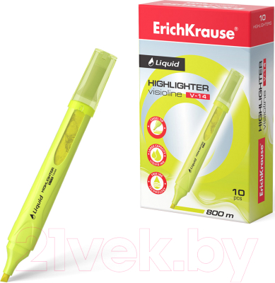 Текстовыделитель Erich Krause Liquid Visioline V-14 Neon / 56027