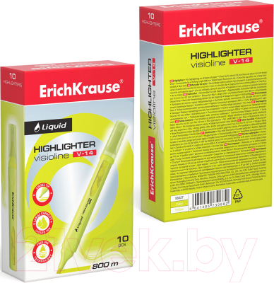 Текстовыделитель Erich Krause Liquid Visioline V-14 Neon / 56027