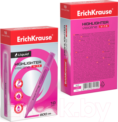 Текстовыделитель Erich Krause Liquid Visioline V-14 Neon / 56029