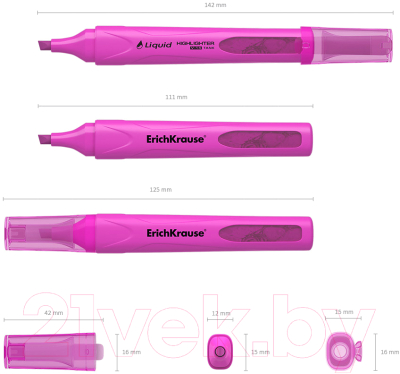Текстовыделитель Erich Krause Liquid Visioline V-14 Neon / 56029