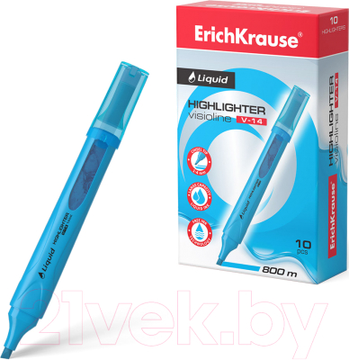 Текстовыделитель Erich Krause Liquid Visioline V-14 Neon / 56030