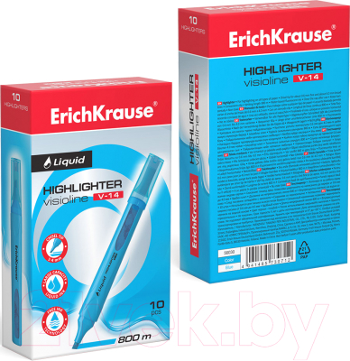 Текстовыделитель Erich Krause Liquid Visioline V-14 Neon / 56030