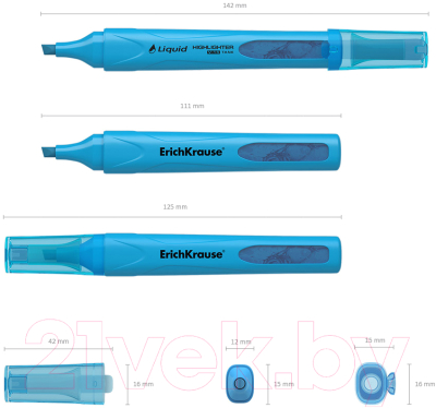 Текстовыделитель Erich Krause Liquid Visioline V-14 Neon / 56030