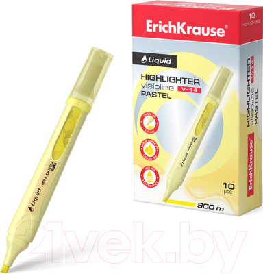 Текстовыделитель Erich Krause Liquid Visioline V-14 Pastel / 56023