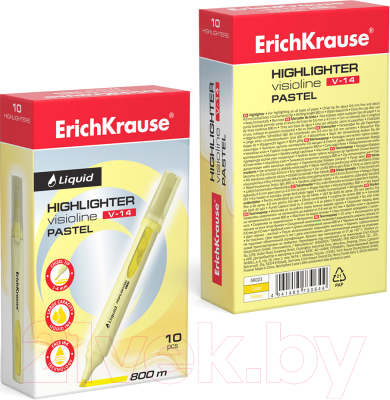 Текстовыделитель Erich Krause Liquid Visioline V-14 Pastel / 56023