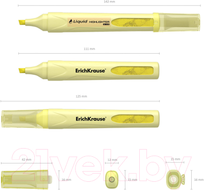 Текстовыделитель Erich Krause Liquid Visioline V-14 Pastel / 56023