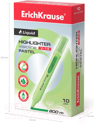 Текстовыделитель Erich Krause Liquid Visioline V-14 Pastel / 56024