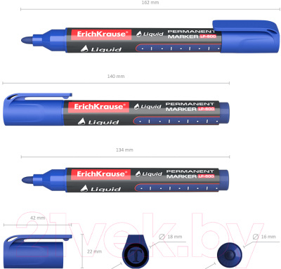 Маркер перманентный Erich Krause Liquid LP-600 / 48770