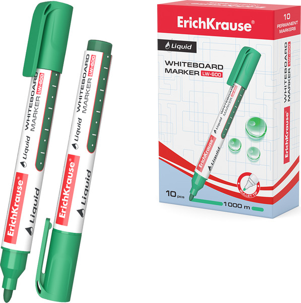 Маркер для доски Erich Krause Liquid LW-600 / 56096 - фото