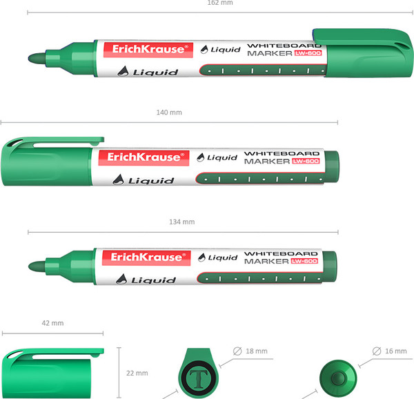 Маркер для доски Erich Krause Liquid LW-600 / 56096