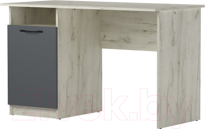 Письменный стол Памир ПКС-12 (крафт белый/антрацит) - фото