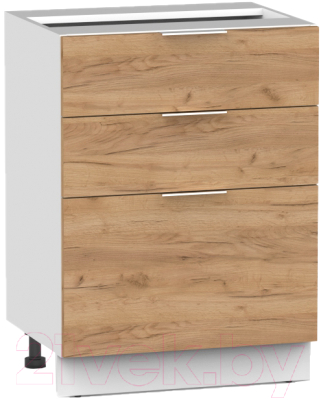 Шкаф-стол кухонный Интермебель Микс Топ ШСР 850-14-500 Без столешницы (дуб крафт золотой) - фото