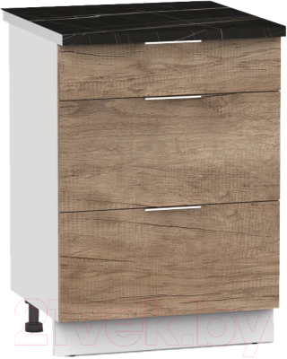 Шкаф-стол кухонный Интермебель Микс Топ ШСР 850-14-500 (дуб каньон/тунис) - фото