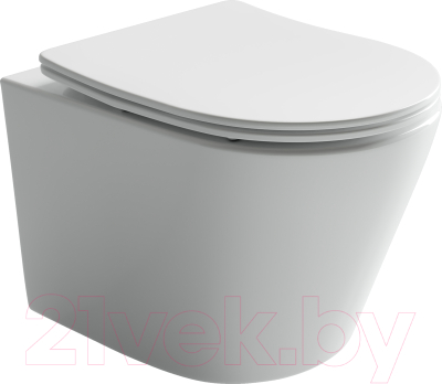 Унитаз подвесной Ceramica Nova Balearica CN6000 (с сиденьем) - фото