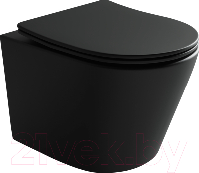 Унитаз подвесной Ceramica Nova Balearica CN6000MB (с сиденьем) - фото