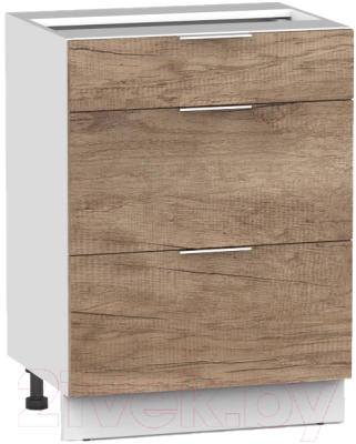 Шкаф-стол кухонный Интермебель Микс Топ ШСР 850-14-600 (дуб каньон) - фото