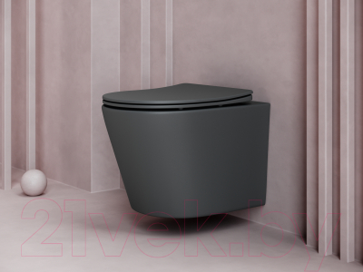 Унитаз подвесной Ceramica Nova Balearica CN6000MDH (с сиденьем)