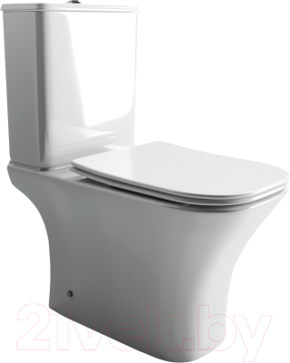 Унитаз напольный Ceramica Nova Alfa CN9002 (с сиденьем) - фото