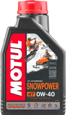 Моторное масло Motul SnowPower 4T 0W40 / 105891 - фото