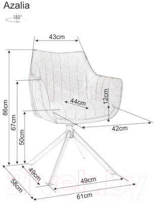 Стул Signal Azalia Velvet