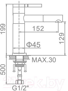 Смеситель Ledeme L1152