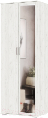 Шкаф Стендмебель Нельсон ШК 04 (дуб крафт белый) - фото