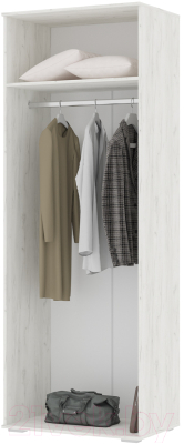 Шкаф Стендмебель Нельсон ШК 04 (дуб крафт белый)