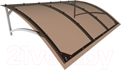 Козырек ИМпласт Скат 2000х950 Тонированный - фото