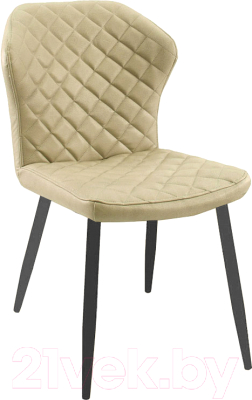 Стул DikLine 239М (кожзам бежевый/ножки черные) - фото