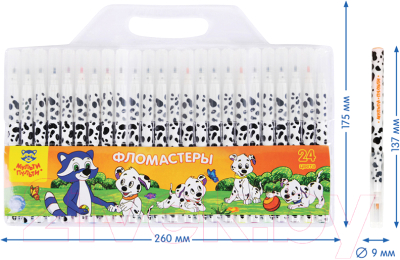 Фломастеры Мульти-пульти Енот и далматинцы / WP_11626