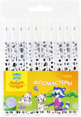 Фломастеры Мульти-пульти Енот и далматинцы / WP_11620 - фото