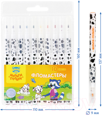 Фломастеры Мульти-пульти Енот и далматинцы / WP_11620